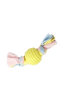 Eurodog&Eurocat Diş İpli Tırtıklı Köpek Oyun Topu 17 x 6 CM Eurodog&Eurocat Diş İpli Tırtıklı Köpek Oyun Topu 17 x 6 CM