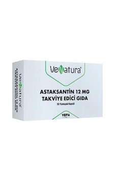 Venatura Astaksantin 12 Mg 30 Kapsül Venatura Astaksantin 12 Mg 30 Kapsül