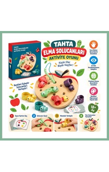 Bşkvirgo Tahta Elma Solucanları Aktivite Oyunu Adet Fiyatıdır Bsk2026 Bşkvirgo Tahta Elma Solucanları Aktivite Oyunu Adet Fiyatıdır Bsk2026