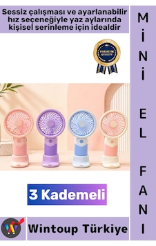 Vantilatör Mini Çanta Boy Gündelik Seyahat Tipi Kompakt Taşınabilir Hafif Sessiz Çalışma Ev Ofis Ya Vantilatör Mini Çanta Boy Gündelik Seyahat Tipi Kompakt Taşınabilir Hafif Sessiz Çalışma Ev Ofis Ya