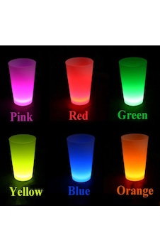 Neon Parti Glow Bardak 1.5 Oz Karışık Renk 1 Adet Tekli Çok Renkli Neon Parti Glow Bardak 1.5 Oz Karışık Renk 1 Adet Tekli Çok Renkli