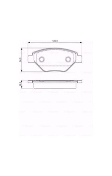 Renault Megane Ii 1.4 16V 2002-2009 Bosch Ön Fren Balatası Renault Megane Ii 1.4 16V 2002-2009 Bosch Ön Fren Balatası