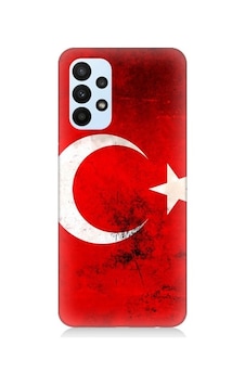 Samsung Galaxy A33 Uyumlu Türk Bayrağı Desenli Silikon Kılıf Samsung Galaxy A33 Uyumlu Türk Bayrağı Desenli Silikon Kılıf