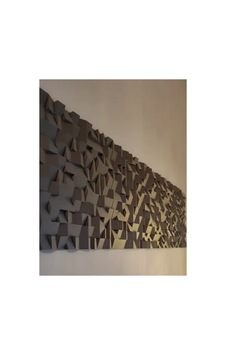 Akustik Ses Difüzörü 3d Duvar Paneli Siyah