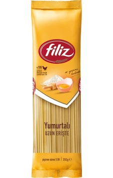 Yumurtalı Uzun Erişte Makarna 350 Gr. Yumurtalı Uzun Erişte Makarna 350 Gr.