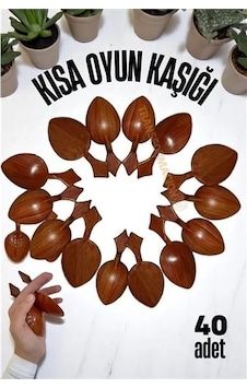 Kısa Oyun Kaşığı Halk Oyunu Kaşığı - Kına Kaşığı Kısa Saplı Zeybek Oyun Kaşığı 40 Adet Kısa Oyun Kaşığı Halk Oyunu Kaşığı - Kına Kaşığı Kısa Saplı Zeybek Oyun Kaşığı 40 Adet