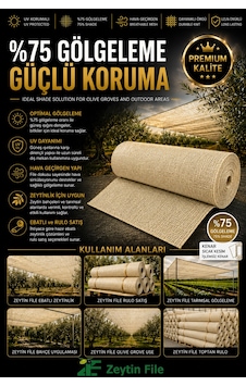 %75 Gölgelik Tüm Ölçüler Montaja Hazır - Çit Filesi - Tente Tül Krem %75 Gölgelik Tüm Ölçüler Montaja Hazır - Çit Filesi - Tente Tül Krem