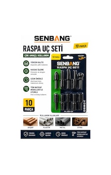 Senbang 10 Parça Raspalama Uç Seti Ahşap Oyma Freze Uç Seti 6 Mm Şaft Metal Plastik Ahşap İçin Senbang 10 Parça Raspalama Uç Seti Ahşap Oyma Freze Uç Seti 6 Mm Şaft Metal Plastik Ahşap İçin