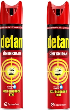 Detan Sinekkıran Su Bazlı Aeresol Sprey 2 x 275 ML Detan Sinekkıran Su Bazlı Aeresol Sprey 2 x 275 ML