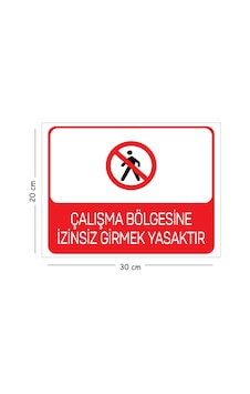 Metal Çalışma Bölgesine İzinsiz Girmek Yasaktır 20x30 Cm A4 Uyarı İş Güvenliği Levhası Metal Çalışma Bölgesine İzinsiz Girmek Yasaktır 20x30 Cm A4 Uyarı İş Güvenliği Levhası
