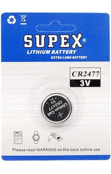 SUPEX CR2477 3V LİTYUM PİL TEKLİ SUPEX CR2477 3V LİTYUM PİL TEKLİ