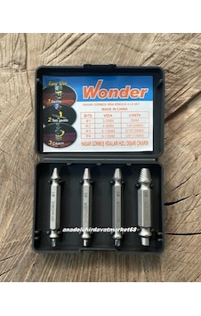 Wonder Crv Çelik Bozuk Vida Sökücü Vida Sökme Klavuzu Ters Diş Klavuz Seti Wonder Crv Çelik Bozuk Vida Sökücü Vida Sökme Klavuzu Ters Diş Klavuz Seti