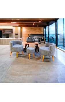 Çay Seti İkili Koltuk Berjer Ve Puf Takımı Salon, Balkon, Ofis 3 Lü Takım Kapalı Gri Keten Çay Seti İkili Koltuk Berjer Ve Puf Takımı Salon, Balkon, Ofis 3 Lü Takım Kapalı Gri Keten