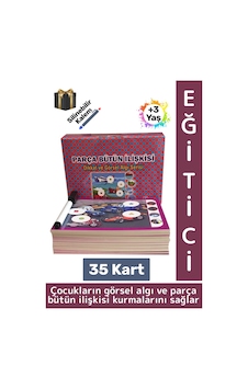 Eğitici Çocuk Görsel Algı Beceri Geliştirici Silinebilir Kalem 35 Kart Parça Bütün İlişkisi 3-6 Yaş Eğitici Çocuk Görsel Algı Beceri Geliştirici Silinebilir Kalem 35 Kart Parça Bütün İlişkisi 3-6 Yaş