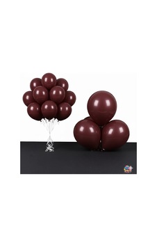Vişne Çürüğü Retro Balon Seti 10 Adet Bordo Bordo Vişne Çürüğü Retro Balon Seti 10 Adet Bordo Bordo