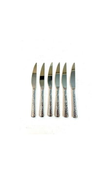Sarmaşık Pasta Bıçak 6 Adet GÜmüş
