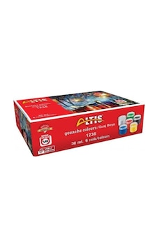 Altıs 30 ML 6 Renk Guaj Boyası Çok Renkli