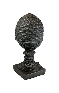 Emsco Group 92255 Ananas Heykeli Doğal Görünüm Reçineden Yapılmış Hafif 58,4 Cm Yükseklik Bahçe, Bronz