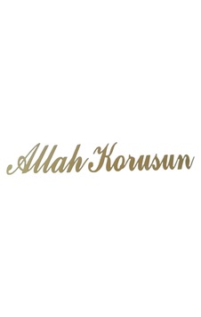 Allah Korusun Yazılı Oto Sticker Gold 14x3cm Allah Korusun Yazılı Oto Sticker Gold 14x3cm