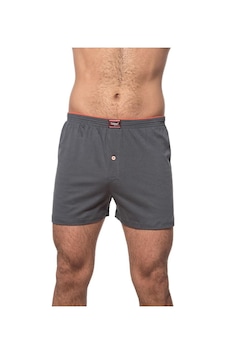 Özkan Underwear 6 Adet Özkan Erkek Pamuklu Şardonlu Düz Renk Boxer 0041 Antrasit