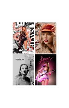 Taylor Swift Büyük 2 No Kartpostal 10cm 15cm Desenli 4'lü Kartpostal Seti Taylor Swift Büyük 2 No Kartpostal 10cm 15cm Desenli 4'lü Kartpostal Seti