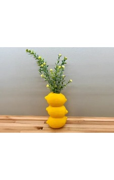 Northcity 3d Baskı Limon Formlu Dekoratif Vazo Üst Üste Limon Tasarımlı Mutfak Çiçekliği Kuru Çiçek Vazosu Sarı 0 Northcity 3d Baskı Limon Formlu Dekoratif Vazo Üst Üste Limon Tasarımlı Mutfak Çiçekliği Kuru Çiçek Vazosu Sarı 0