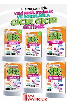 Ata Yayıncılık 4. Sınıf Gıcır Gıcır 6'Lı Set Türkçe - Mat Ata Yayıncılık 4. Sınıf Gıcır Gıcır 6'Lı Set Türkçe - Mat