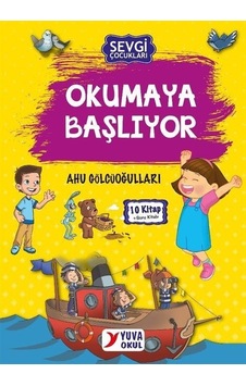 Sevgi Çocukları Okumaya Başlıyor - 10 Kitap Takım + Soru Kitabı - Ahu Gölcüoğulları - Yuva