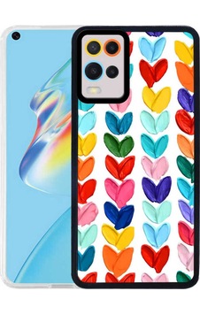 Oppo A54 4g Kılıf Zore M-fit Desenli Kapak Heart No6 Oppo A54 4g Kılıf Zore M-fit Desenli Kapak Heart No6