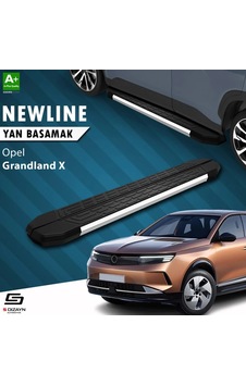 S-dizayn Opel Grandland X 2 Hybrid Newline Krom Yan Basamak 183 Cm 2024 Üzeri A+ Kalite