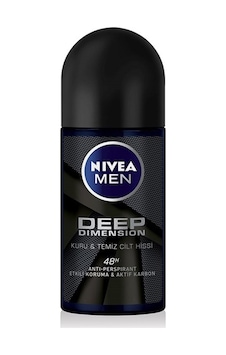 Nivea Men Deep Dimension Erkek Roll-On Deodorant 50 ML Nivea Men Deep Dimension Erkek Roll-On Deodorant 50 ML