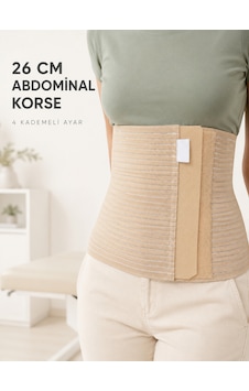 Elitse Abdominal Doğum Sonrası Korse 26 Cm Geniş 4 Kademeli Cırtlı Ayarlanabilir Diğer Elitse Abdominal Doğum Sonrası Korse 26 Cm Geniş 4 Kademeli Cırtlı Ayarlanabilir Diğer