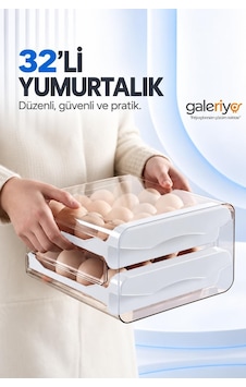 Blackstar Yumurta Organizeri Kapaklı Çekmeceli Düzenleyici 1 Adet, Steril Yumurtalık Beyaz