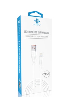 3.1a İphone Şarj Kablosu Arbaks Arb-52 3.1a İphone Şarj Kablosu Arbaks Arb-52