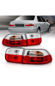 Honda Civic 1992-1995 Sedan 4.kapı Kırmızı Beyaz Arka Stop