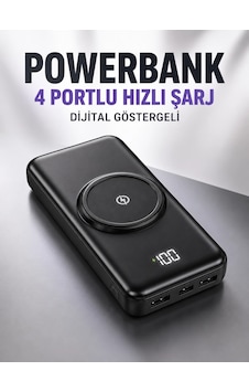 Hubrendy Tekno 10.000 Mah Powerbank 4 Portlu Hızlı Şarj Dijital Göstergeli Diğer Hubrendy Tekno 10.000 Mah Powerbank 4 Portlu Hızlı Şarj Dijital Göstergeli Diğer