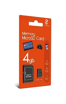 4 Gb Micro Sd Siyah Hafıza Kartı Telefon Kamera Tablet Adaptörü Dahil 4 Gb Micro Sd Siyah Hafıza Kartı Telefon Kamera Tablet Adaptörü Dahil