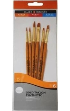 Daler Rowney Simply Gold Taklon Synthetic Fırça Seti Kod 601