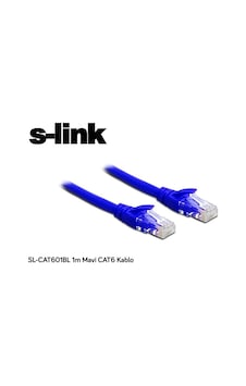 S-Link Sl-Cat601Bl 1M Mavi Cat6  Kablo
