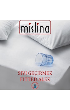 Mislina Fitted Su Sıvı Geçirmez Çift / Tek Kişilik Alez Beyaz Mislina Fitted Su Sıvı Geçirmez Çift / Tek Kişilik Alez Beyaz