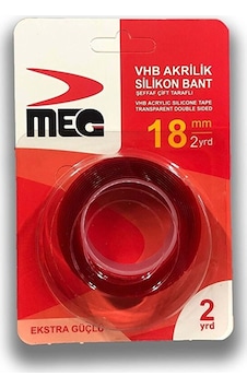 RENUZU Meg Çift Taraflı Akrilik Silikonize Bant 18 Mm X 2 Metre RENUZU Meg Çift Taraflı Akrilik Silikonize Bant 18 Mm X 2 Metre
