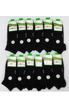 Dündar Çorap Dündar Plus 4605 Erkek Bambu Patik Çorap 12 Adet 001 Siyah 41 - 45 Lacivert