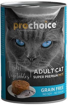 Prochoice Balıklı ve Sebzeli Pate Konserve Yetişkin Kedi Maması 12 x 400 G Prochoice Balıklı ve Sebzeli Pate Konserve Yetişkin Kedi Maması 12 x 400 G