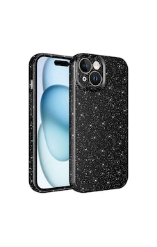 Forzacase Apple Uyumlu iPhone 13 Glare Serisi Kamera Korumalı Simli Silikon Kılıf Siyah Forzacase Apple Uyumlu iPhone 13 Glare Serisi Kamera Korumalı Simli Silikon Kılıf Siyah