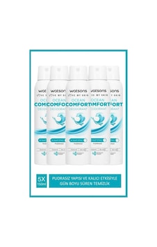 Watsons Ocean Comfor Deodorant Sprey Pudrasız 150 Ml X5 Adet Watsons Ocean Comfor Deodorant Sprey Pudrasız 150 Ml X5 Adet