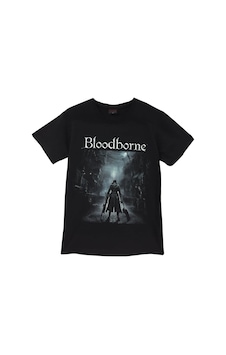 Bloodborne Baskılı Unisex %100 Pamuk Siyah T-shirt SIYAH