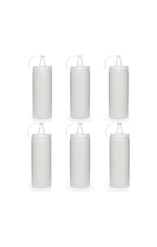 Sprenda Titiz Şeffaf Plastik Sızdırmaz Kapaklı Fişek Sosluk 700 Ml X 6'li Set Çok Renkli Sprenda Titiz Şeffaf Plastik Sızdırmaz Kapaklı Fişek Sosluk 700 Ml X 6'li Set Çok Renkli