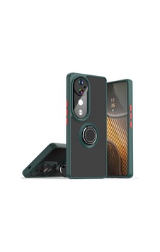 Vivo V40 Pro Uyumlu Kılıf Yüzüklü Standlı Extra Darbe Koruma Sert Silikon Kapak - Yeşil Yeşil Vivo V40 Pro Uyumlu Kılıf Yüzüklü Standlı Extra Darbe Koruma Sert Silikon Kapak - Yeşil Yeşil
