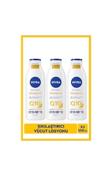 Q10 7 Günde Sıkılaştırıcı Vücut Bakım Losyonu 250ml, Nemlendirici, C Vitamini, X3 Adet