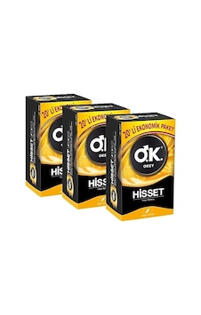 Okey Hisset Prezervatif 20'li x 3 Okey Hisset Prezervatif 20'li x 3